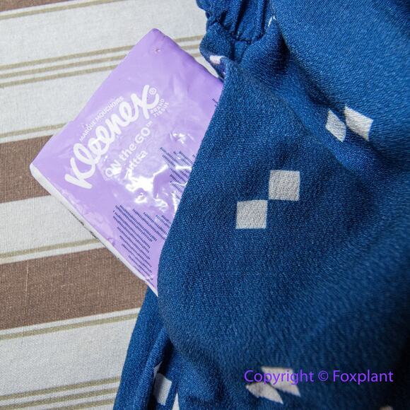 Eloquii blue romper white geometric print, women plus size 22 - Picture 9 of 14